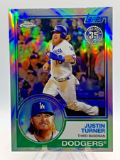 2018 Topps Chrome Justin Turner #85T-15  1983 Anniversary Refractor