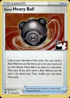 Hisuian Heavy Ball 146/189 Uncommon Prize Pack Serie Karten Pokemon Near Mint