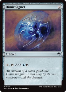 Dimir Signet #129 Commander: Aetherdrift - Near Mint MTG