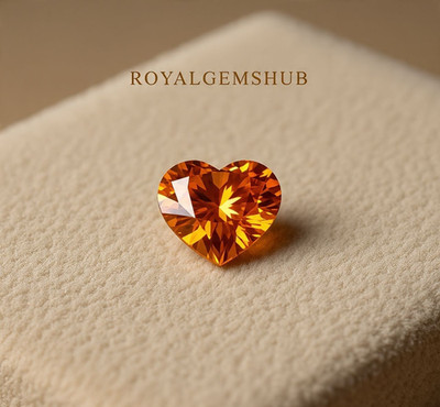 100% Natural Certified Heart Cut ~ Orange Color Diamond 3 Cts VVS1 D Grade