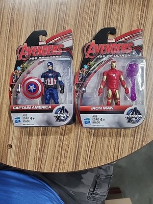 Avengers Age of Ultron Action Figure Collectible Lot Of 2 Ironman And Capt A