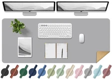 Large Desk Pad 47.2'' x 23.6'' Office Desk Mat Computer Mat for Desk Leather ...