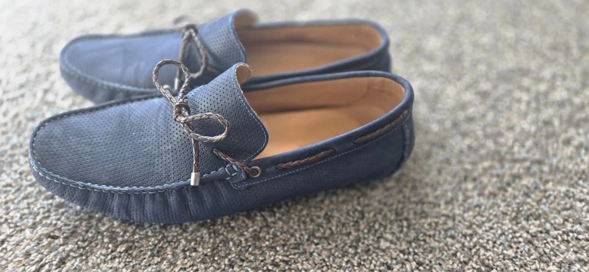 Blue Moccasin Suede Casual Shoes for Men for sale | eBay display picture 2