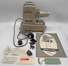 Vintage c1950s Aldis Aldisette 2" x 2" Slide Projector In Working Order
