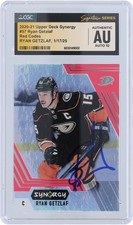 Ryan Getzlaf Anaheim Ducks Signed 2020-21 Upper Deck Synergy #57 CGC 10 Card