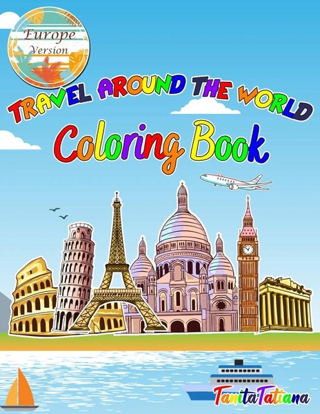 Tanitatatiana | Travel Around The World Coloring Book | Taschenbuch | Englisch-image