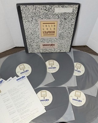 Lot of 5 Unistar Solid Gold Scrapbook Radio Station DJ Records 1990 - 60s Rock