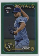 2024 Topps Chrome Green Refractor 30/99 Steven Cruz #187 4f5