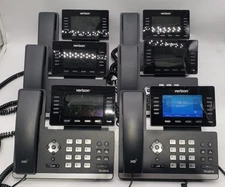 Lot Of (6) Yealink  SIP-T54W  Phone Built-in Bluetooth and Wi-Fi Verizon &power