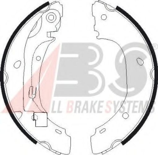 Fits A.B.S. 9150 Brake Shoe Set