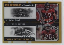 2022 Panini Classics Classic Combos Gold 50/99 John Lynch Ronde Barber HOF 00gy
