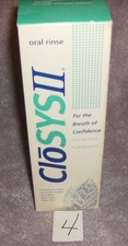 CLYSOS 2 ORAL RINSE 16 OZ ALCOHOL FREE BALANCED MADE IN USA KILLS BACTERIA #4