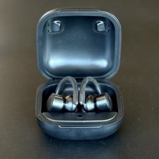 Brookstone Pro Active BSTWS17 Black Wireless Earbuds Travel Case And Earbuds