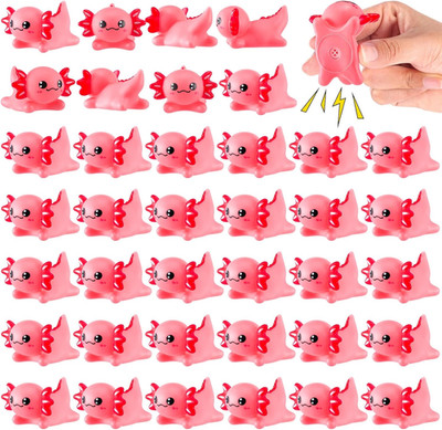 30 Pcs Axolotl Rubber Ducks Squeaky Christmas Fillers Gifts Favors for Axolotl T