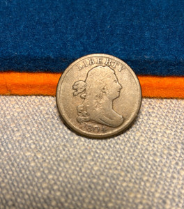 (#102705) Half Cent: 1804.  Fine.     (see video!)