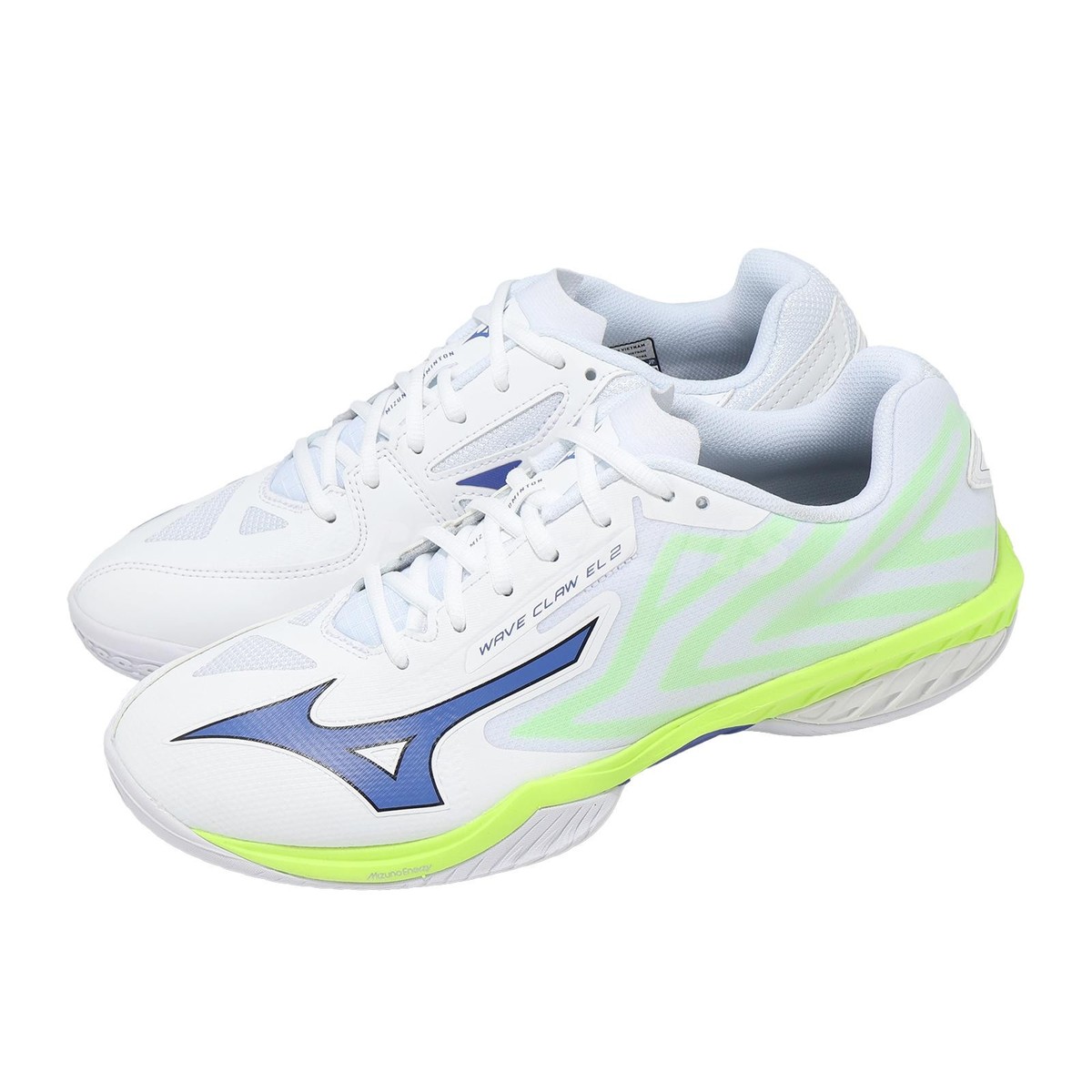 Mizuno Wave Claw EL 2 White Blue Volt Men Unisex Badminton Shoes