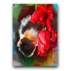 Guinea Pig Art Card Limited 15/50 Edward Vela Signed (Animals -)