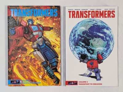 Transformers Vol 1 2 TPB Set Direct Market Variant Energon Universe Skybound
