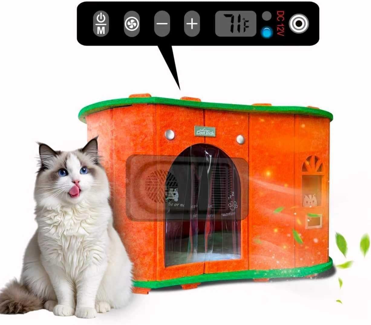 4-Season Thermo Pet House Warm Cool Quiet for Dogs Cats Up t