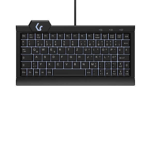 Keysonic 61023 Keysonic Super Mini-Tas, Backlight, Bk, KSK-3010ELC (Uk)-image