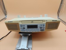 Sony ICF-CD533 Under Cabinet Kitchen CD Clock Radio Mega Bass Tested Works
