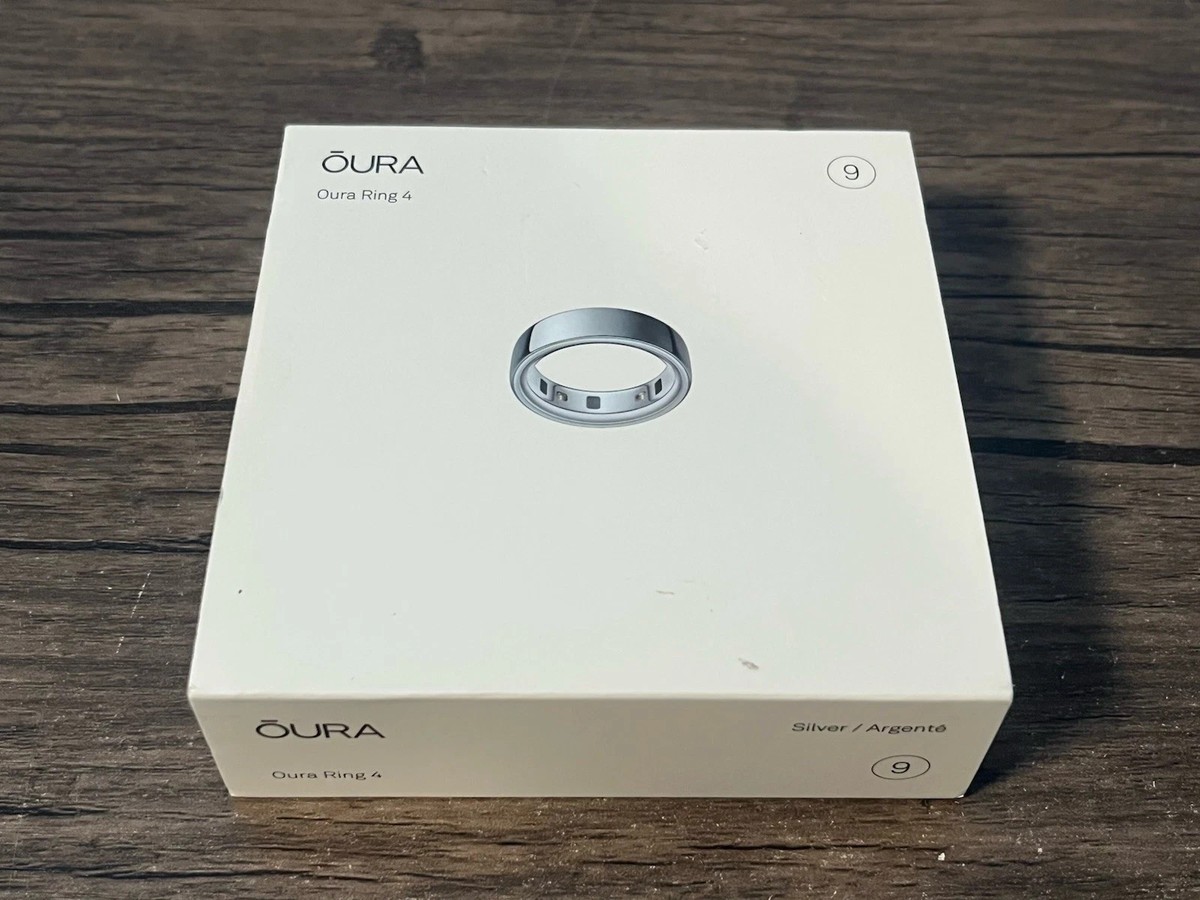 【新品未開封】Oura Ring 4 サイズ9 Oura Ring 4, Silver, Size 9, Smart Wearable, Sleep, Fitness