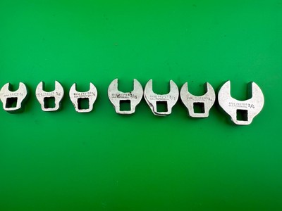 Proto Crowfoot Wrench Set 7pc 3/8'' Drive Crowsfoot Wrenches 3/8-3/4 sizes