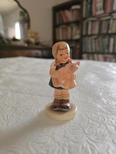 3.25-Inch Porcelain Goebel/Hummel Figurine Titled "Pigtails"