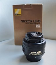 Nikon AF-S DX NIKKOR 35mm f/1.8G Prime Lens Boxed with Filter and Pouch