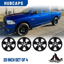 20in Alloy Hubcaps 4 Pack Set For 2013-2018 Dodge Ram 1500 Wheel Rim Covers R20 20in Alloy Hubcaps 4 Pack Set For 2013-2018 Dodge Ram 1500 Wheel Rim Covers R20