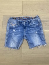 Rock Revival Denim Skinny Fay Light Washed Shorts Womens Size 27