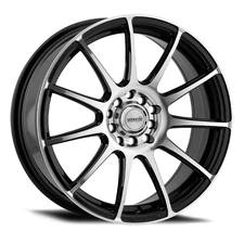 17x7 Maxxim 44B Champ Machined Gloss Black Wheel 4x100/4x4.5 (40mm)