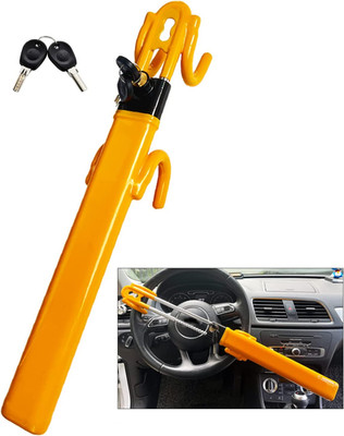Steering Wheel Lock Anti-Theft Heavy Duty Secure Car Device, Adjustable Length C