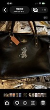 Coach x Disney Central Tote With Zip Mickey Mouse Motif style 89975