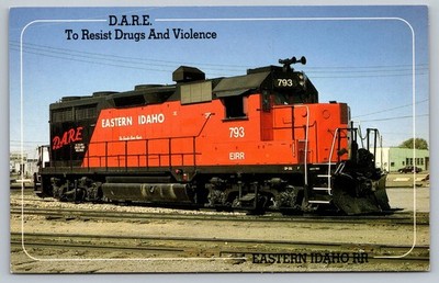 D.A.R.E. Eastern Idaho Railroad Unit Number 793 Vintage Postcard