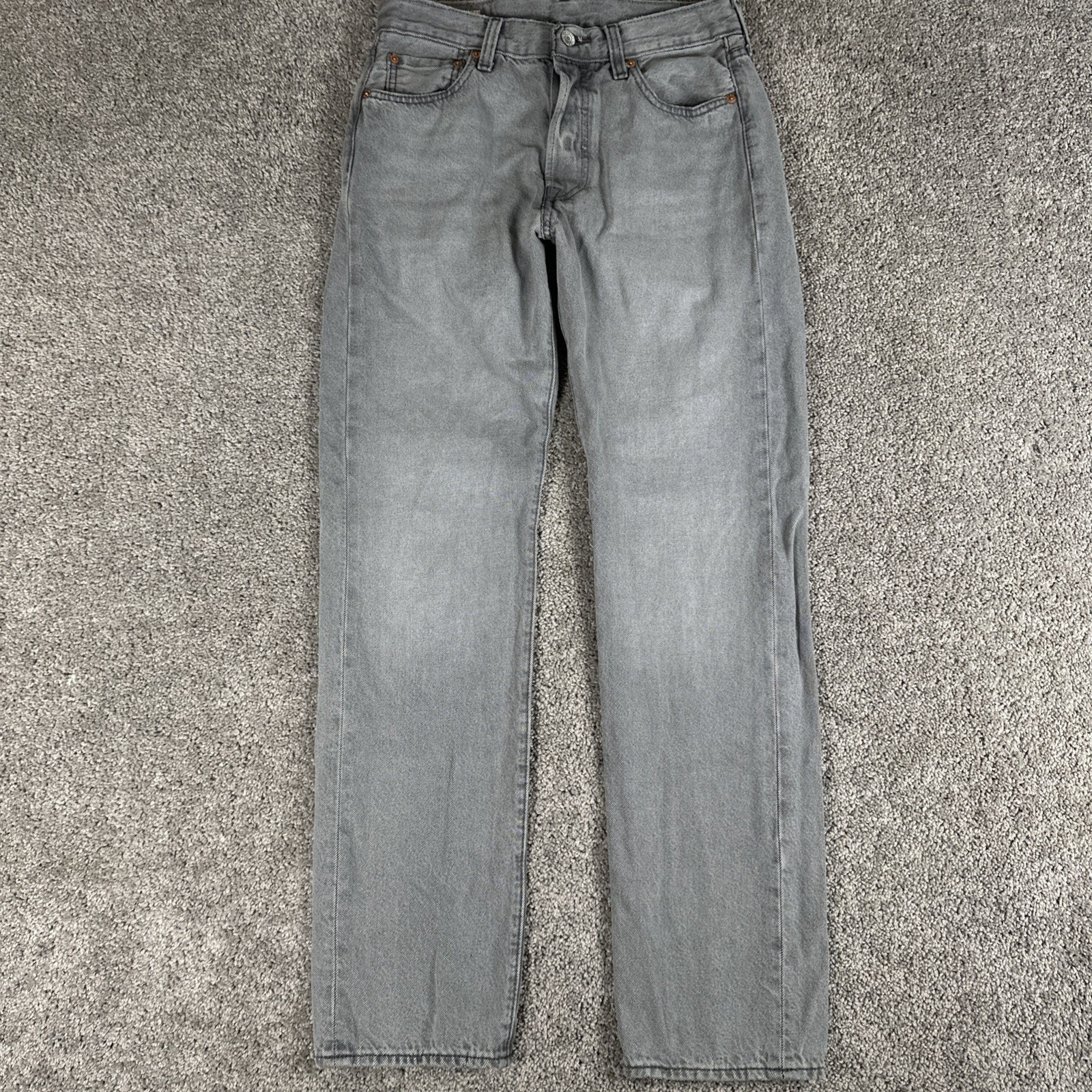 Levis 501 XX Jeans Men 30x32 STF Gray Straight Leg Button Fly Denim Regular Fit