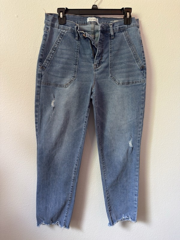 Womens Size 12 Nicole Miller New York Soho High Rise Ankle Slim Jeans