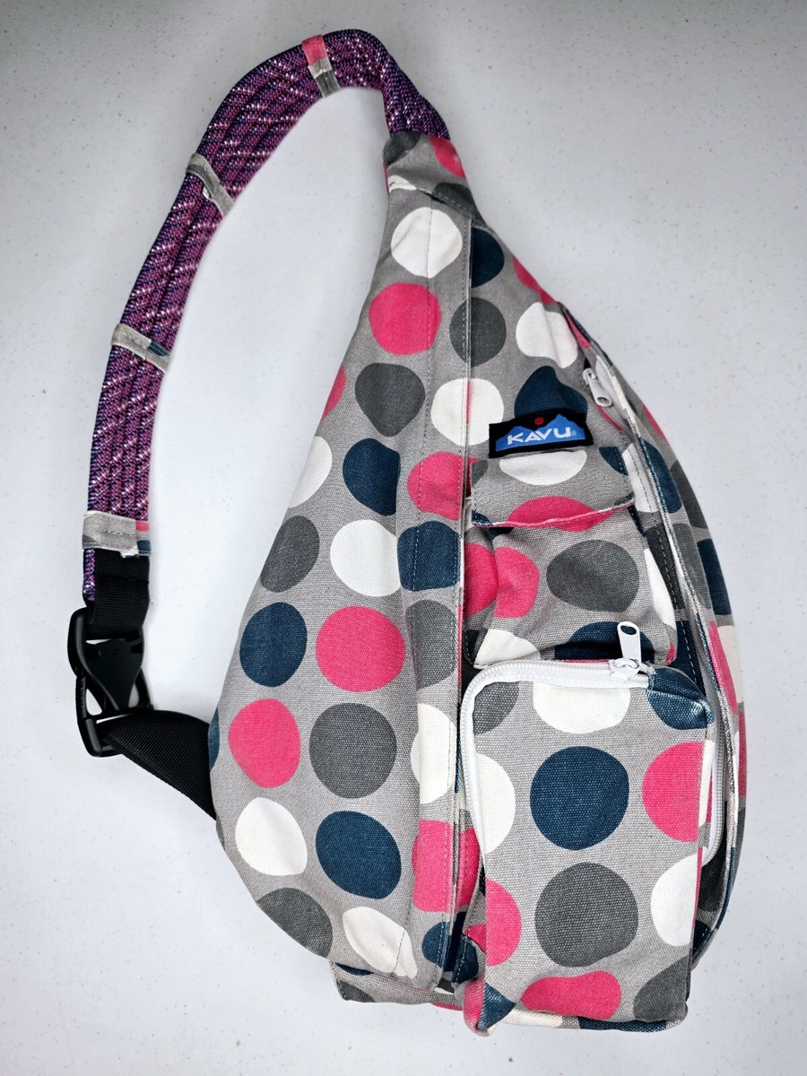 KAVU Got Dots Rope Bag Cotton Canvas Adjustabl Shoulder  display picture 1