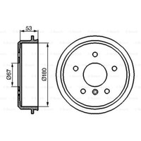 Bosch Bremstrommeln Hinten Ø112Mm FüR Mercedes-Benz A-Klasse W168
