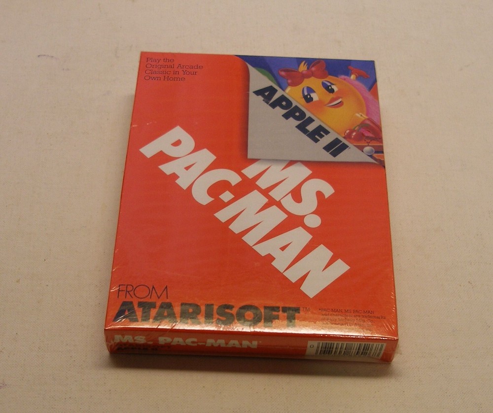Ms. Pacman by Atarisoft for Apple II+, Apple IIe, Apple IIc, Apple IIGS - NEW