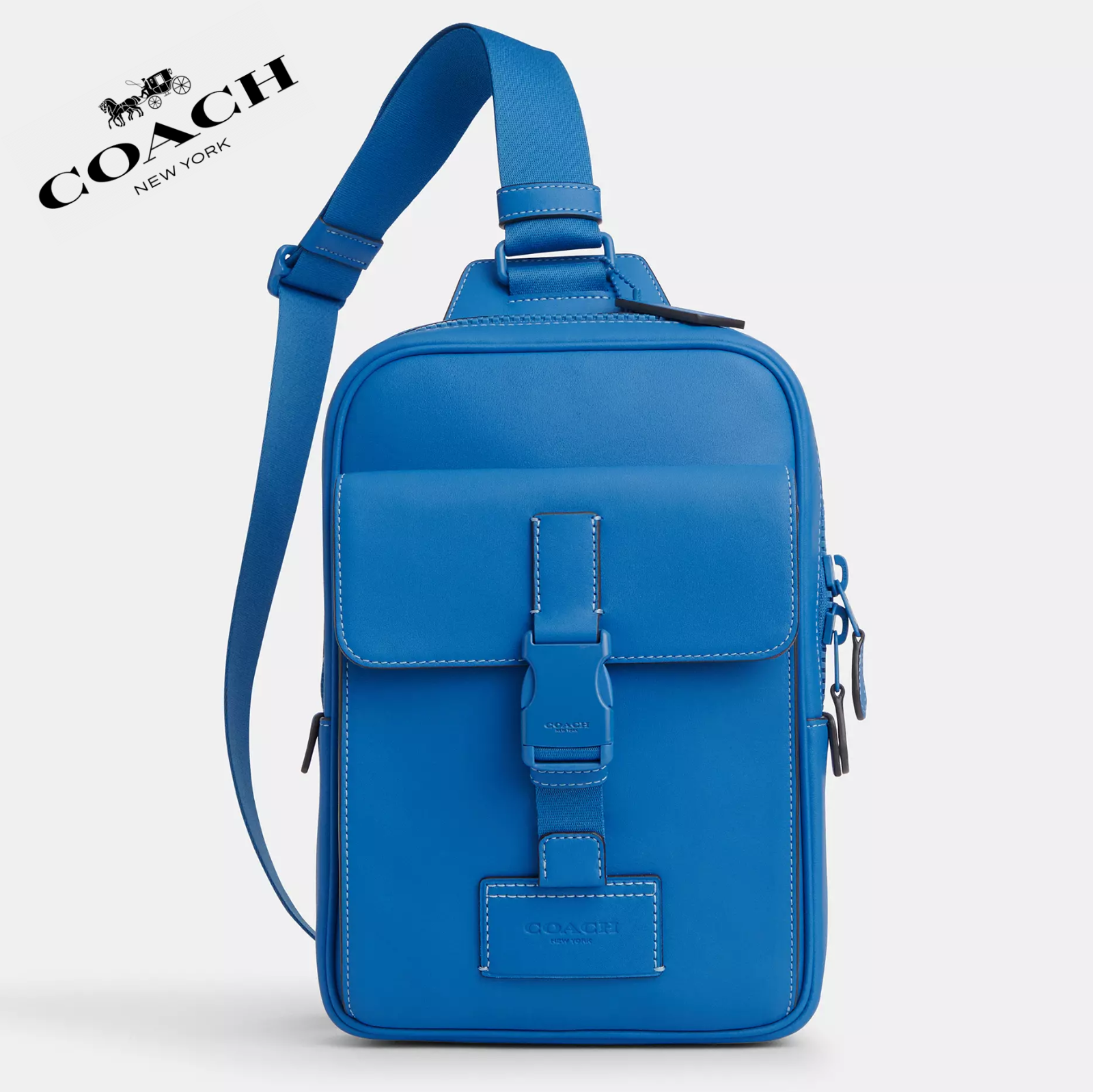 NWT Coach Track Pack Colorblock Signature Canvas Crossbody Bag  