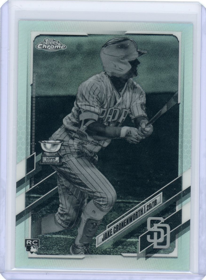 2021 Topps Chrome JAKE CRONENWORTH Rookie Negative Refractor - San Diego Padres