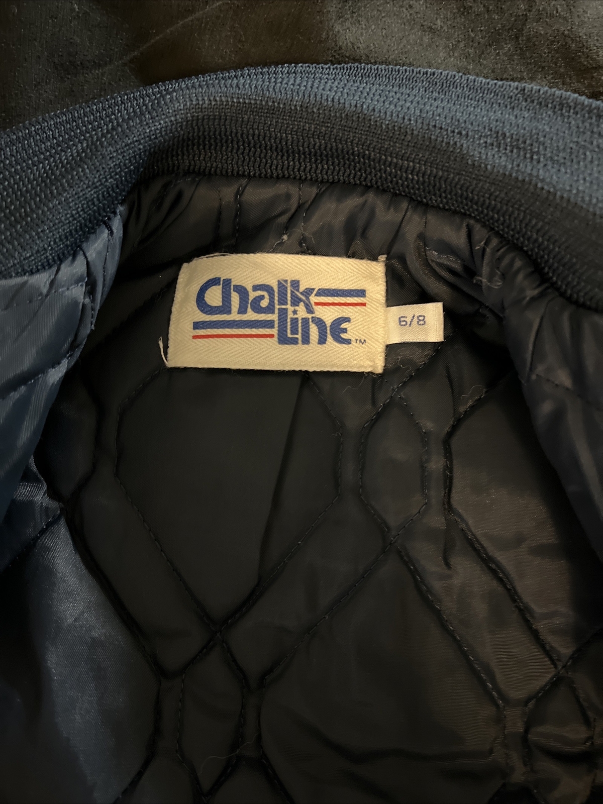 VTG Chalk LINE Jacket TECH YELLOW JACKETS Kids Sz 6/8 MINT