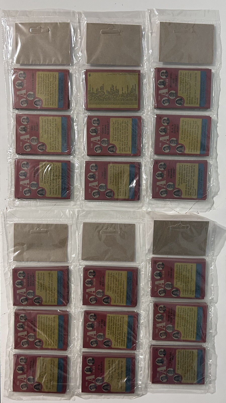 Lot of 6 Vintage 1983 The ATeam Trading Cards Rack Packs TOPPS eBay