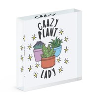 VerrüCkte Pflanze Damen Stars Acryl Foto Block Rahmen Lustiger Witz Muttertag