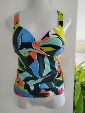 Anne Cole Underwire Tankini Lined Swim Top US 34B - 32C