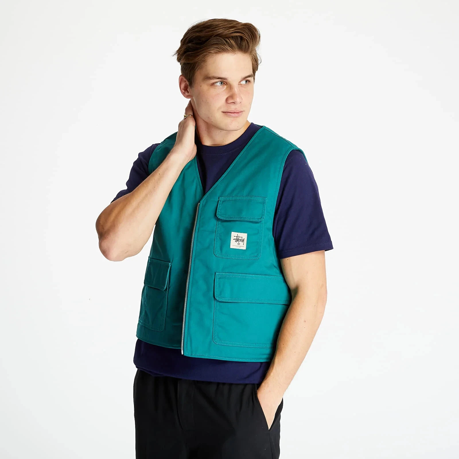 2021 STUSSY Men's 3M Green Insulated Work Vest Size Medium - NWT - product detail image 5