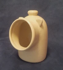 SALT CELLAR PIG Glazed Ceramic Beige w/Speckles Kitchen Countertop Near Stove