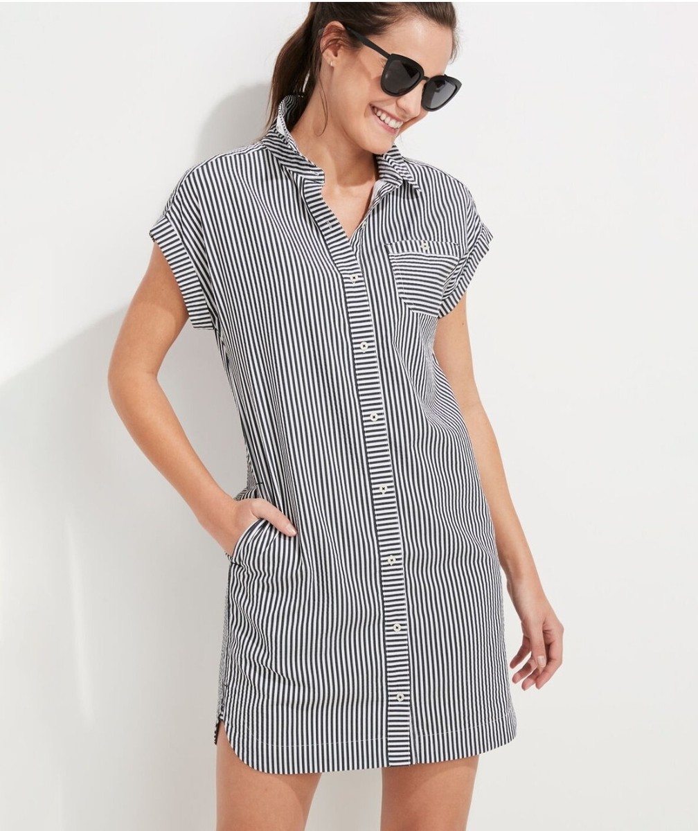 margo shirt dress Linen Oversize Shirt Dress Margo Cloudy Blue menique