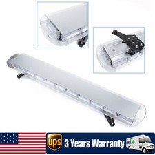 51" 96 LED Amber Strobe Light Bar Emergency Beacon Warn Tow Truck Response